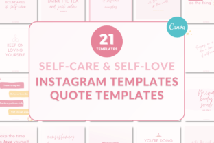 Self-love and Self-care Instagram Quote Graphic Social Media Templates By catecreates1 1