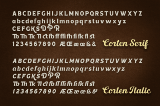 Corten Display-Schriftarten Schriftart Von Pasha Larin 10