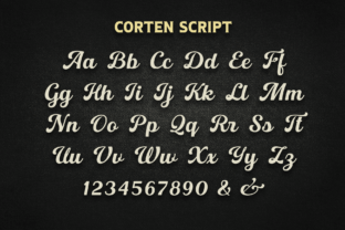 Corten Display-Schriftarten Schriftart Von Pasha Larin 12