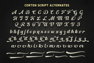 Corten Display-Schriftarten Schriftart Von Pasha Larin 13