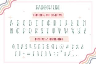 Rainbow Decorative Font By AnningArts 6