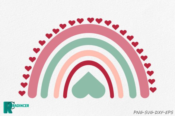 Valentine Rainbows Graphic Crafts By Craftinglia