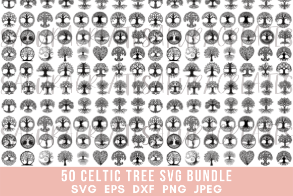 Celtic Tree of Life Tree Roots Ancestry Grafik Plotterdateien Von SakuraCreateStudio