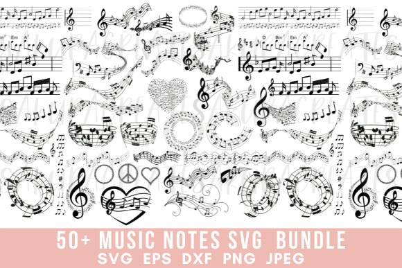 Music Notes Music Lover Music Sheets Grafik Plotterdateien Von SakuraCreateStudio