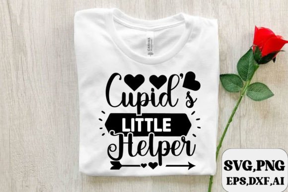 Cupid's Little Helper SVG Graphic T-shirt Designs By SD Design