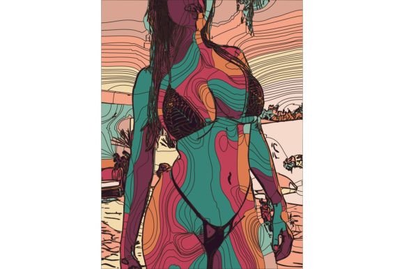 Geometric Girl #1 Graphic Illustrations By 1xMerch