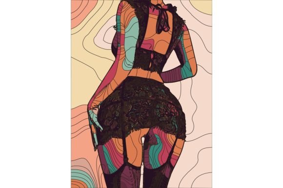 Geometric Girl #13 Graphic Illustrations By 1xMerch