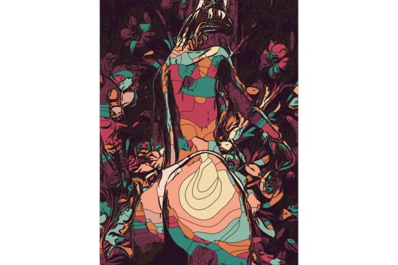 Geometric Girl #24 Graphic Illustrations By 1xMerch