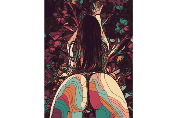 Geometric Girl #28 Graphic Illustrations By 1xMerch