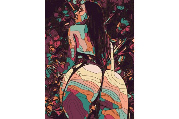 Geometric Girl #45 Graphic Illustrations By 1xMerch