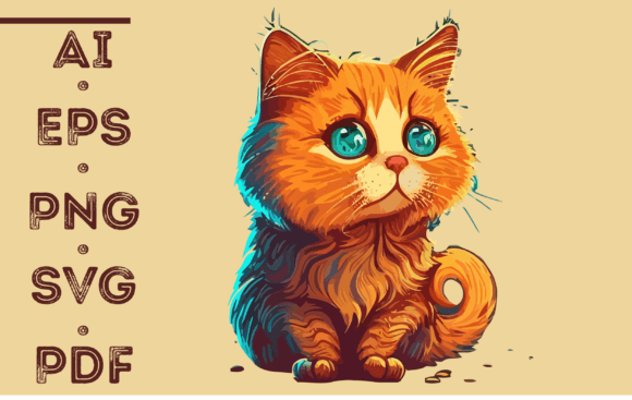 Cat Illustration Illustrations AI Par NESMLY