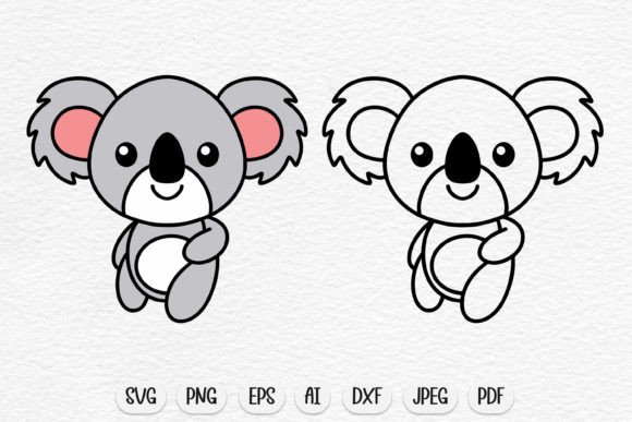 Koala Svg, Koala Clipart, Koala Png Graphic Crafts By DreanArtDesign