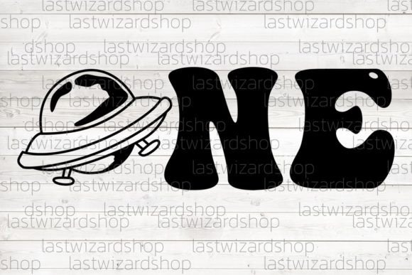 One with UFO Svg, First Birthday Svg Illustration Illustrations Imprimables Par Lastwizard Shop