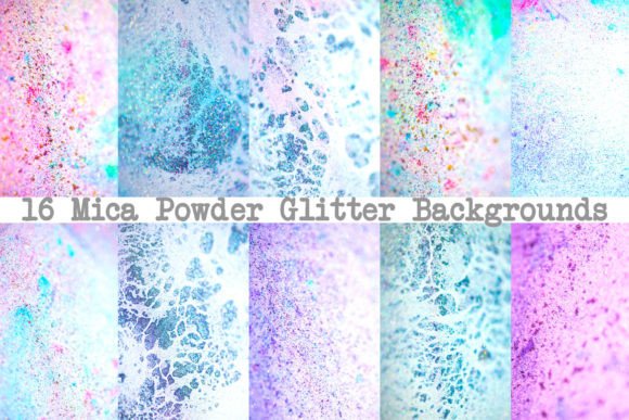 16 Mica Powder Glitter Backgrounds Paper Graphic Abstract By squeebcreative
