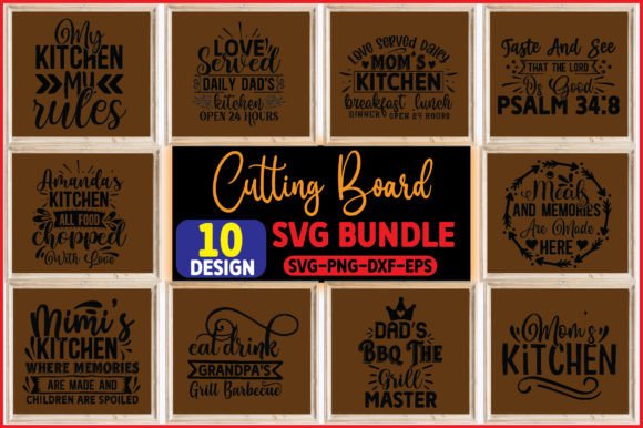 Cutting Board SVG Bundle Graphic Crafts By PinkDigitalArt
