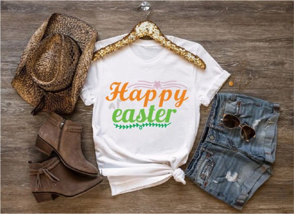Happy Easter Graphic T-shirt Designs By FlowCraft