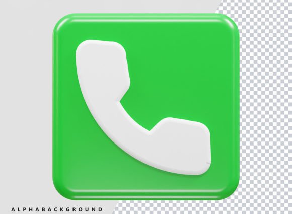 Phone Icon 3d Rendering Psd and Eps Graphic Icons By Clipmaster