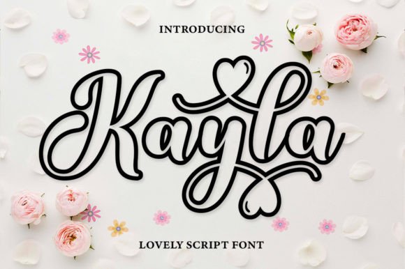 Kayla Outline Script & Handwritten Font By Ws Studio