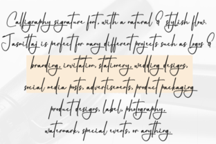 Calligraphy Script & Handwritten Font By Black line 7