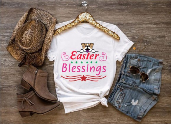Easter Blessings Graphic T-shirt Designs By FlowCraft