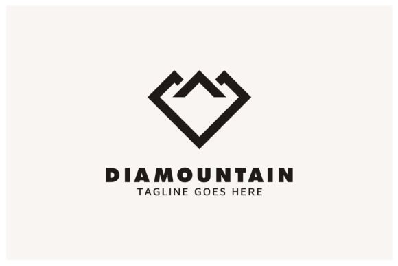 Mountain Crystal Diamond Outdoor Logo Graphic Logos By Foonaz