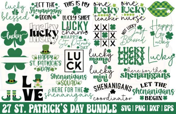 St Patrick's Day PNG/SVG Bundle Graphic Crafts By GraphicsTreasures