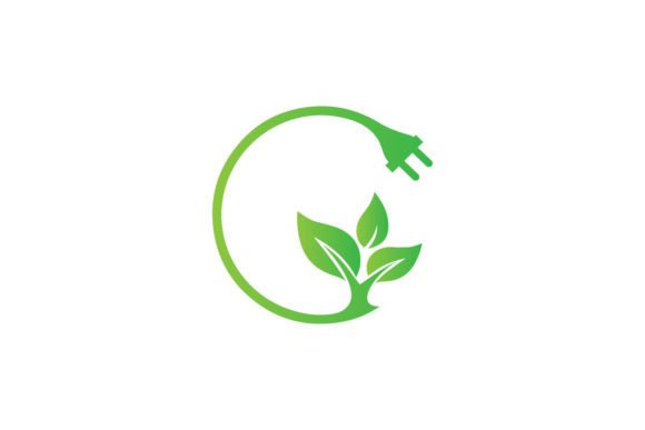 Eco Green Electric Plug Icon Logo Grafika Logo Przez mmdmahfuz3105