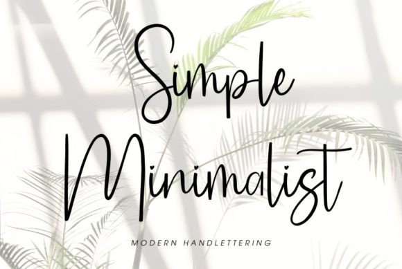 Simple Minimalist Script & Handwritten Font By Goodrichees