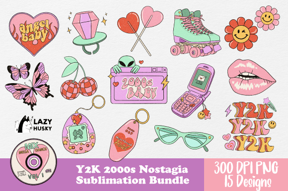 Y2K 2000s Nostalgia Sublimation Clipart Graphic Crafts By Lazyyhusky