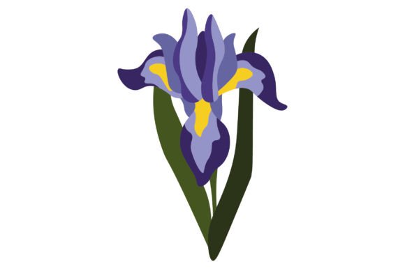 Tennessee State Flower - Iris State Flowers File creazione per il taglio Di Creative Fabrica Crafts