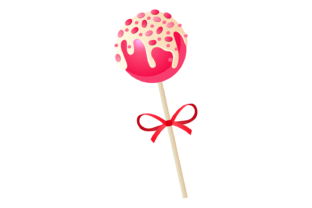 Caramel Apple on Stick. Cartoon Candy Wi Grafika Ilustracje do Druku Przez yummybuum