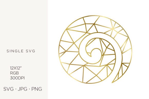 Gold Lines Inside Maori Symbol Gráfico Ilustraciones Imprimibles Por biljanacvetanovic