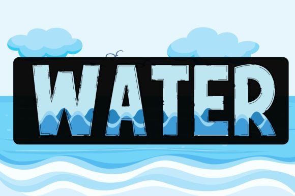 Water Color Fonts Font By BA store