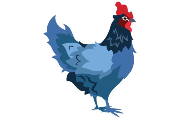 Delaware State Bird - Delaware Blue Hen Animals Fichier de Découpe pour les Loisirs créatifs Par Creative Fabrica Crafts