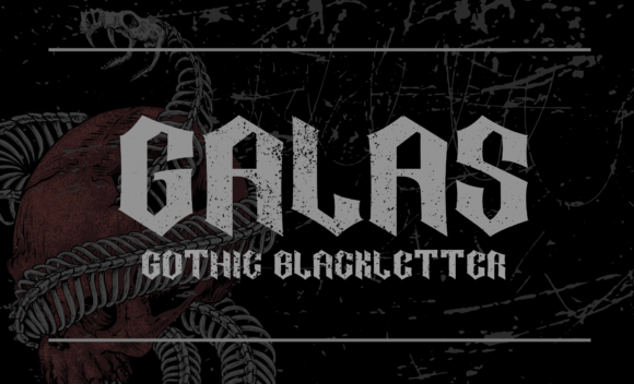 Galas Blackletter Font By Mofr24 Studio