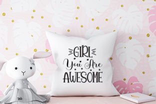 Girl You Are Awesome Svg Design Afbeelding Crafts Door Al Bari 3