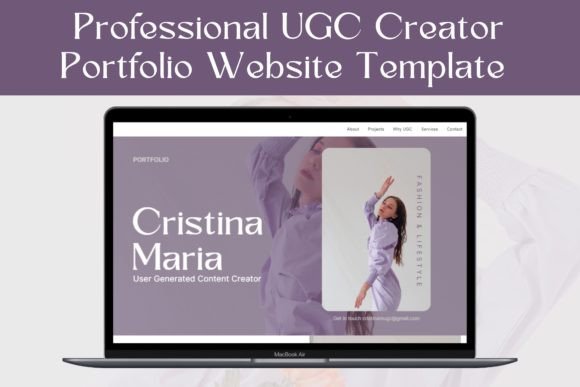 UGC Portfolio Canva Website Template Graphic Websites By ModernAstic