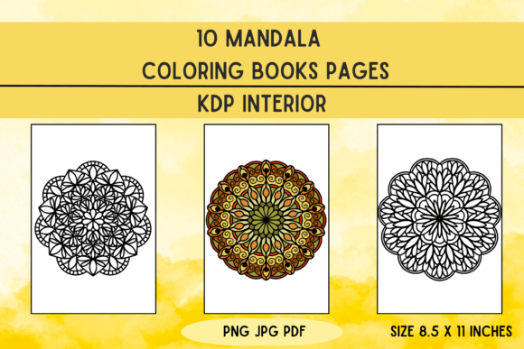 Mandala Graphic Coloring Pages & Books Adults By Michaela Art