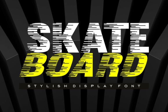Skateboard Display Font By Artkenza