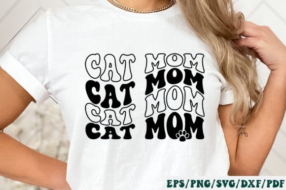 Cat Mom Retro Svg Graphic Crafts By Designer302