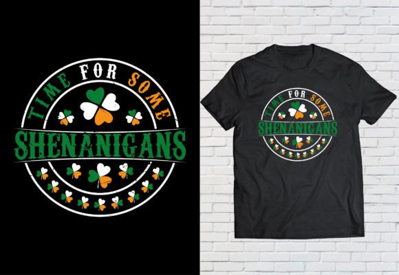 Time for Some Shenanigans T Shirt Design Graphic T-shirt Designs By bipulb801