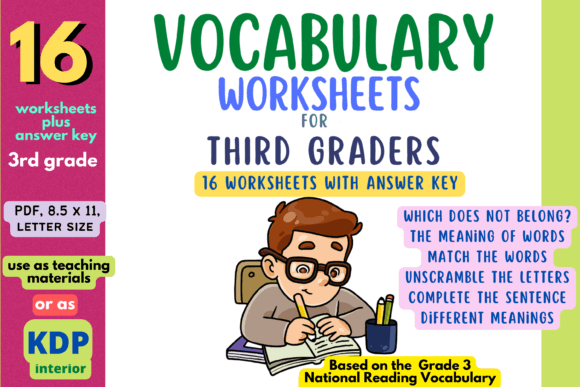 3rd Grade Vocabulary Worksheets Gráfico Tercer curso Por Charm Creatives