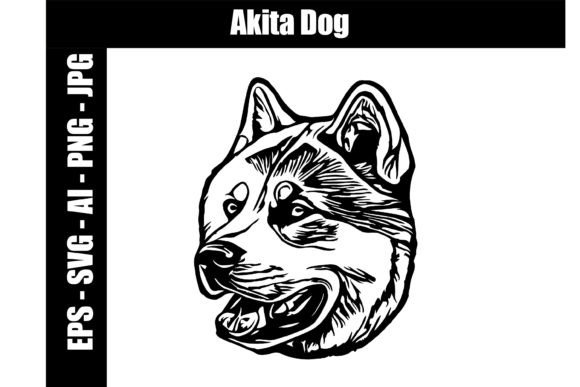 Akita Dog - SVG - AI - EPS - JPG - PNG Graphic Crafts By Different By Design