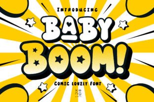 Baby Boom Display Font By keng graphic 1