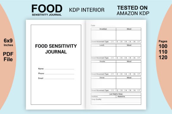 Food Sensitivity Journal, KDP Interior Graphic KDP Interiors By AS Ashik