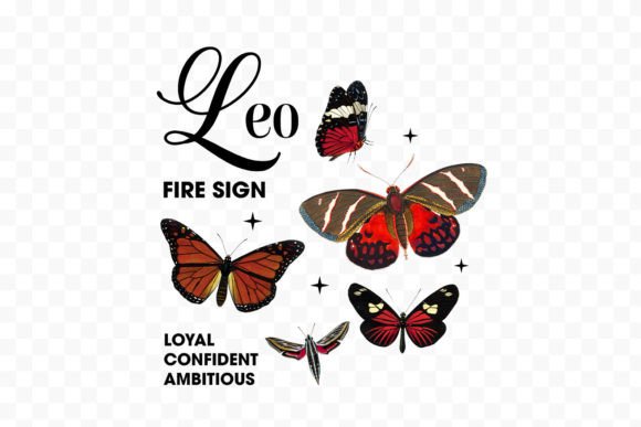 Leo Zodiac Sublimation Graphic Print Templates By Ali's SVG Shop