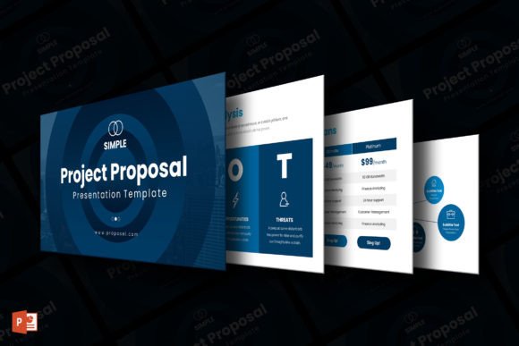 Project Proposal PowerPoint Template Grafik Kreative Präsentations-Vorlagen Von CreativeSlides