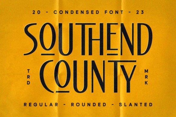 Southend County Fuentes Display Fuente Por letterhend