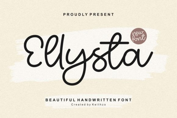 Ellysta Script & Handwritten Font By Keithzo (7NTypes)