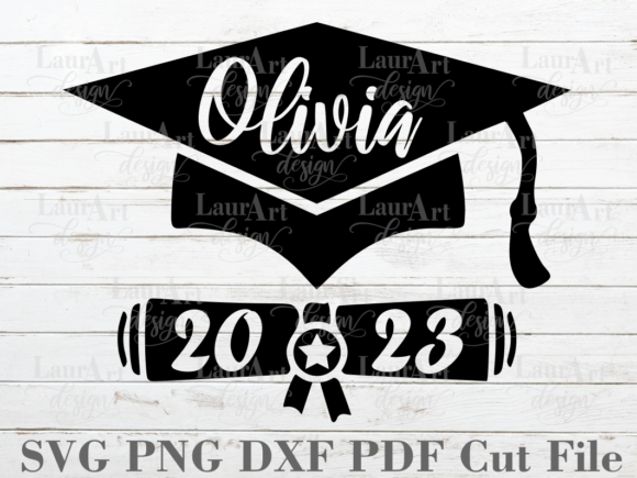 Graduation Hat Cap Diploma 2023 Cut File Graphic Crafts By LauraArtDesign